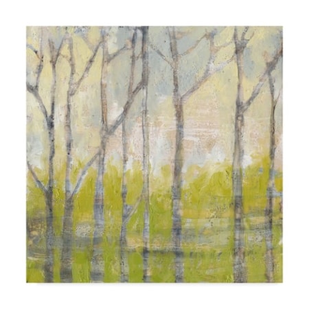 Jennifer Goldberger 'Whispering Treeline Ii' Canvas Art,24x24